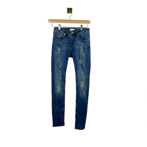 Ted Baker Women’s Distressed Slim Jeans in Medium Wash Size 25 - Picture 1 of 11